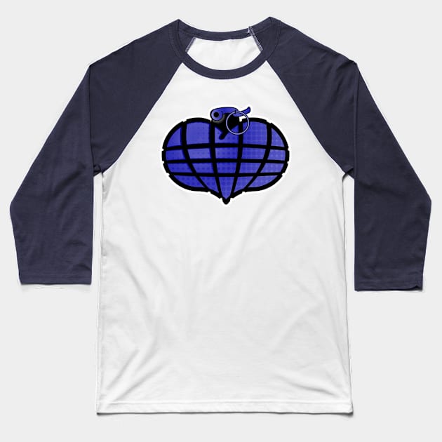 Heart Grenade-B Baseball T-Shirt by districtNative